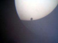 The Venus starts leaving the Sun disc